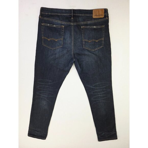 American Eagle Outfitters Size 36X30 Mens Extreme Flex Super Skinny Blue Jeans - Picture 1 of 12